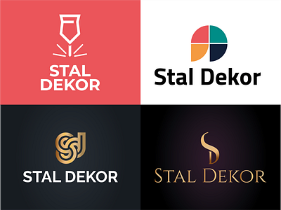 Stal Dekor /alternatywne logo design illustrator logo minimalist