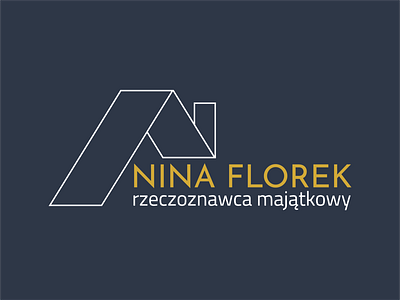 Nina Florek - rzeczoznawca /logo design illustrator logo minimalist