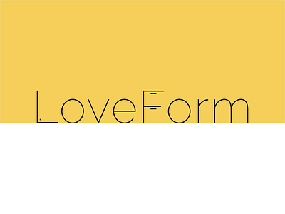 Meble LoveForm /logo design illustrator logo minimalist