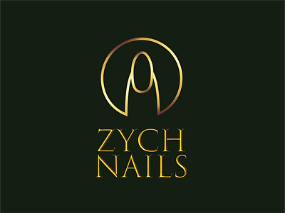 Zych NAILS /logo design illustrator logo minimalist vector