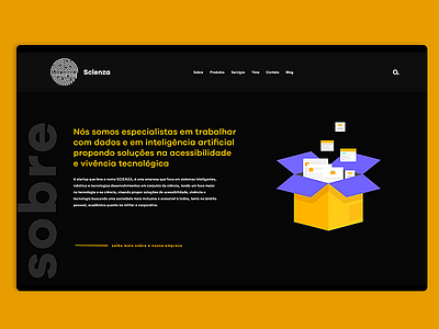 About - Scienza Website design identity logo minimal type typography ui ux web website