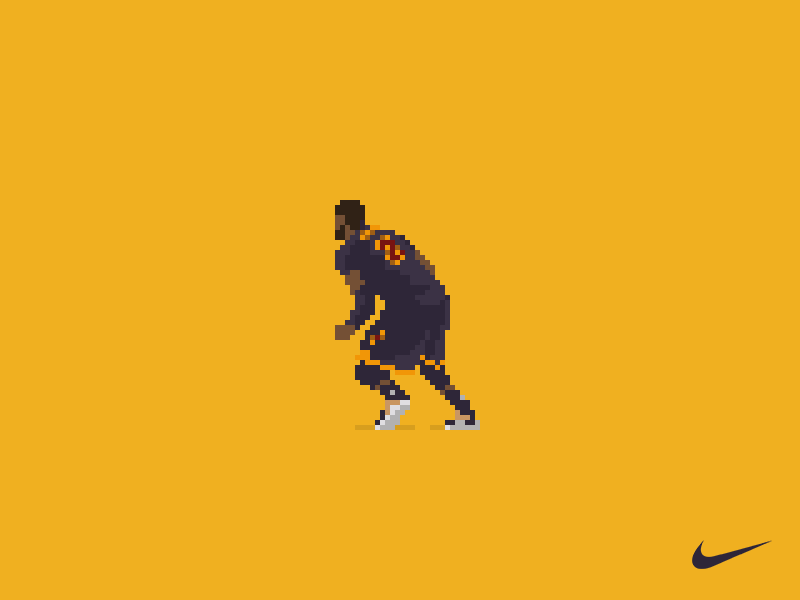 Kyrie Irving - "The Shot" 8 bit basketball gif illustration nike photoshop pixel pixels sports