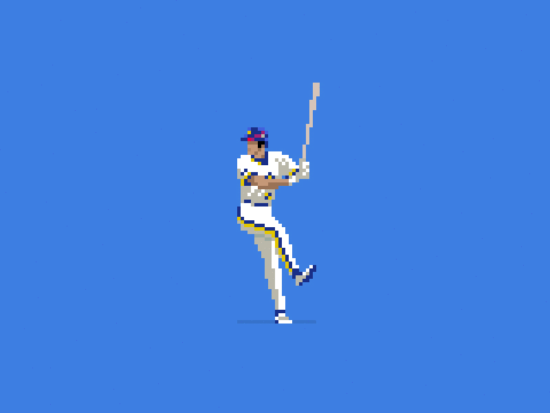 Ichiro Suzuki 8 bit 8 bit animation 8 bit art baseball gif illustration photoshop pixel pixel animation pixel art pixels sports