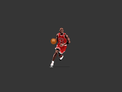 Michael Jordan 8 bit 8 bit animation 8 bit art basketball gif illustration photoshop pixel pixel animation pixel art pixels sports