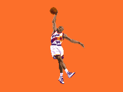 Charles Barkley by Pixel Hall of Fame on Dribbble