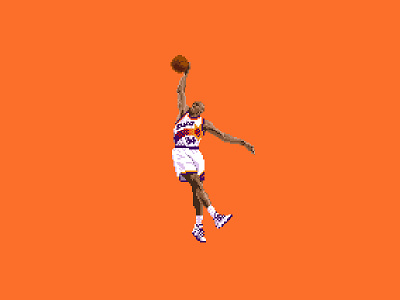 Charles Barkley 8 bit 8 bit animation 8 bit art basketball gif illustration photoshop pixel pixel animation pixel art pixels sports
