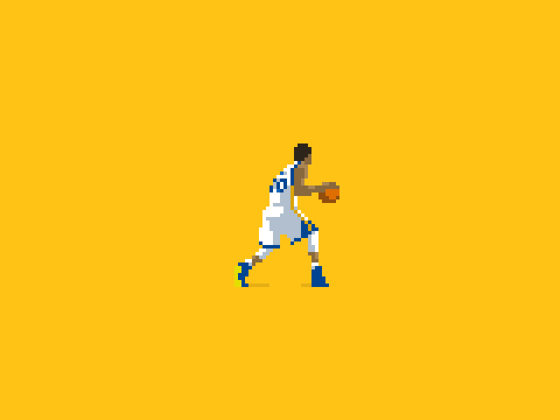 Steph Curry 8 bit 8 bit animation 8 bit art basketball gif illustration photoshop pixel pixel animation pixel art pixels sports