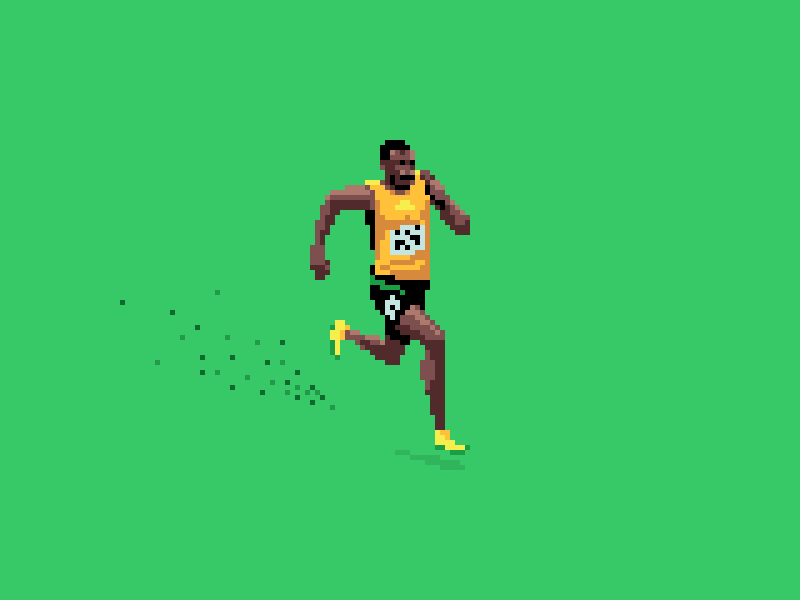 Usain Bolt 8bit 8bit animation 8bit art animation photoshop pixel pixel animation pixel art sports usain bolt