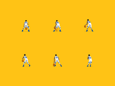 Steph Curry Deconstructed 8bit 8bit animation 8bit art animation basketball photoshop pixel pixel animation pixel art sports steph curry