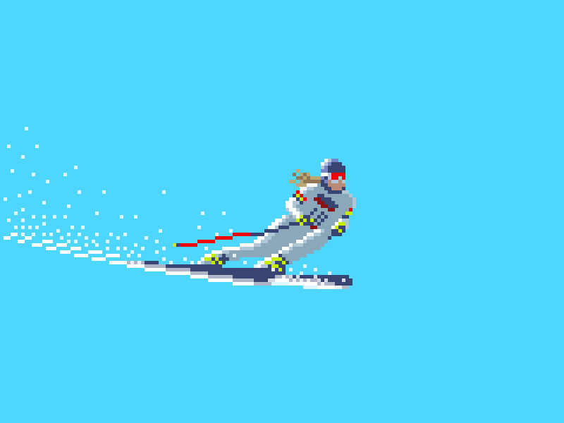 Lindsey Vonn 8bit 8bit animation 8bit art animation lindsey vonn photoshop pixel pixel animation pixel art skiing sports