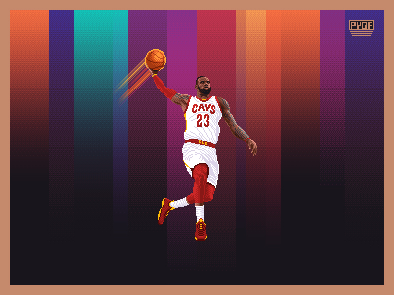 Pixel Lebron By Pixel Hall Of Fame On Dribbble