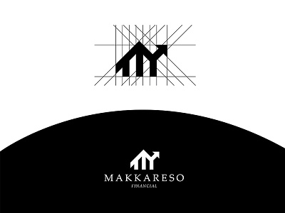 Makkareso Logo business businesslogo financial financiallogo logo logodesign minimalist monogram