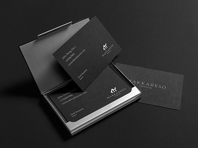 Business Card Makkreso business businesscard businesslogo financial financiallogo logo logodesign minimalist monogram
