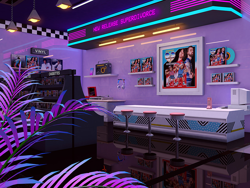 80's Records Store by Denny Busyet on Dribbble