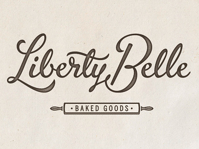 Liberty Belle Baked Goods WIP baked goods bakery buffalo hand lettering lettering logo type typography wip wordmark