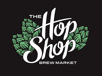 Hop Shop Brew Market beer buffalo craft beer hand lettering lettering logo type typography wordmark