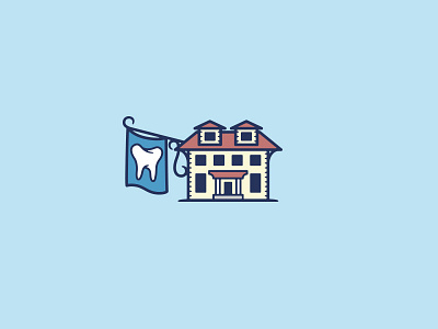 Neighborhood Family Dentistry branding dentist graphic design house icon logo