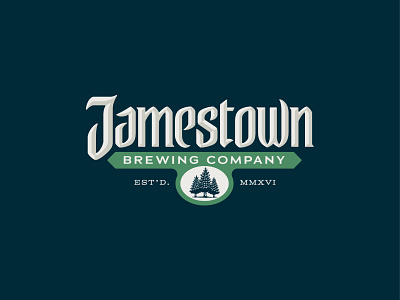 Jamestown Brewing Co. Logo beer beer branding branding brewery buffalo hand lettering jamestown lettering logo type typography wordmark