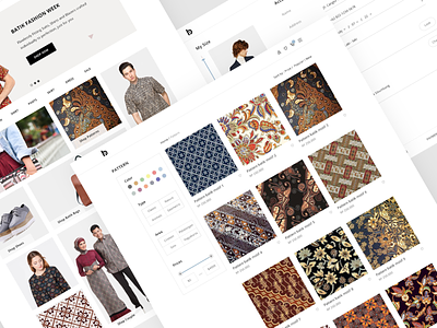 Batik E-commerce Website clean ecommerce minimal minimalist shop ui ui minimalist ux webdesign website