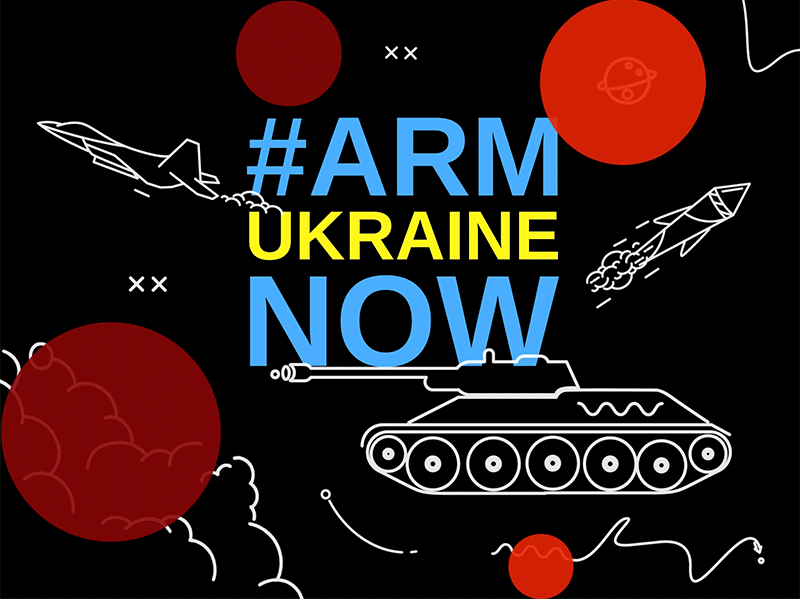 #ArmUkraineNow animation motion graphics