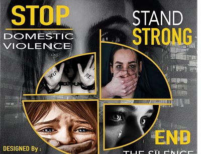 stop domestic voilence content and poster designed by me !! graphic design illustration logo motion graphics