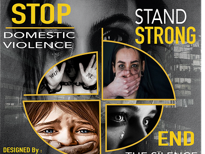 stop domestic voilence content and poster designed by me !! graphic design illustration logo motion graphics