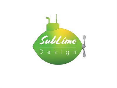 SubLime Design Logo adobe branding citrus design graphic design illustrator inspired logo punbasedname subaquatic