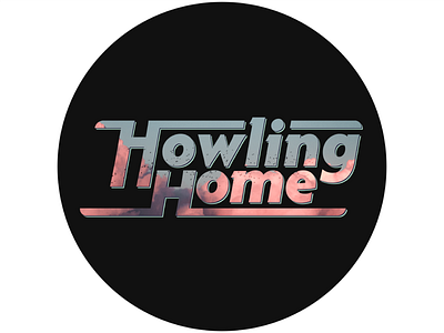 Howling Home (Dark) adobe album art band branding design folk graphic design illustrator indie logo music