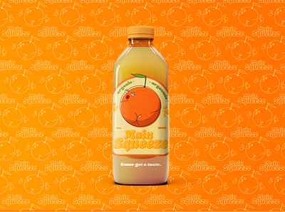 Main Squeeze adobe branding design fruit graphic design illustrator juice logo main squeeze