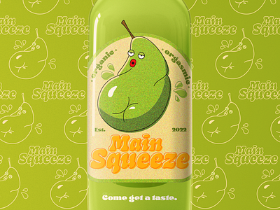 Main Squeeze - Pear adobe branding design fruit graphic design illustration illustrator juice logo main squeeze pear