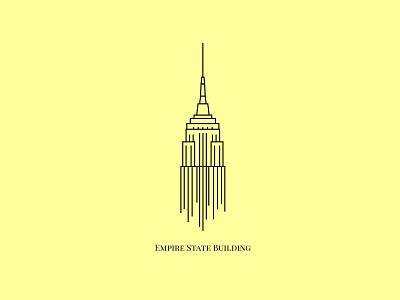Empire State Building illustration design graphic illustration landmark vector