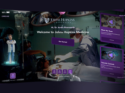 A Mixed Reality Application (In medicine) app design illustration ui ux