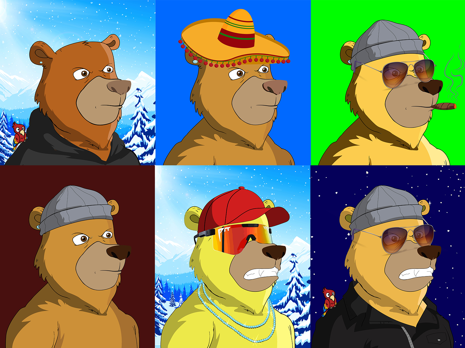 Bear Character Design By Aly Shan On Dribbble
