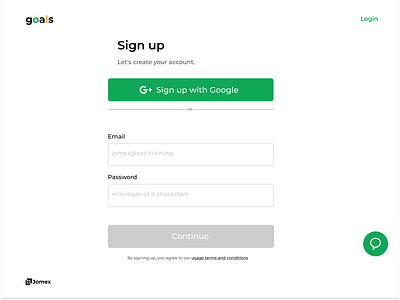 Signup Page