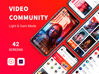 Video community App UI Kit