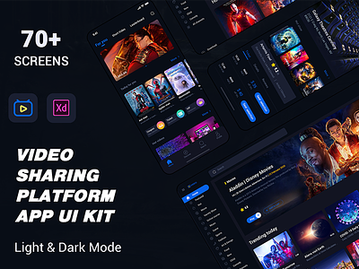 video sharing platform app ui kit