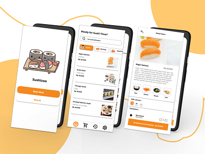 Sushizoo - Sushi Order Apps app graphic design mobile ui