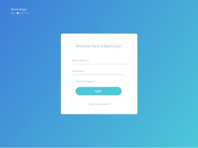 Login screen by Vaiva Ri on Dribbble