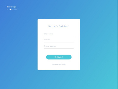 Sign Up Screen by Vaiva Ri on Dribbble