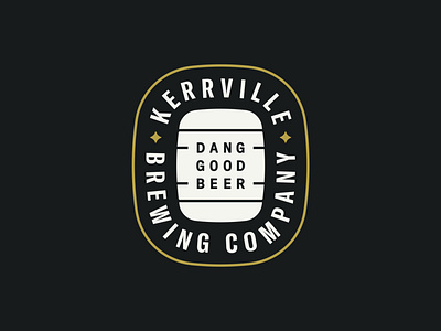 Kerrville Brewing Company badge beer brand design brand identity branding brewery brewing design graphic design identity logo seal stamp texas typography