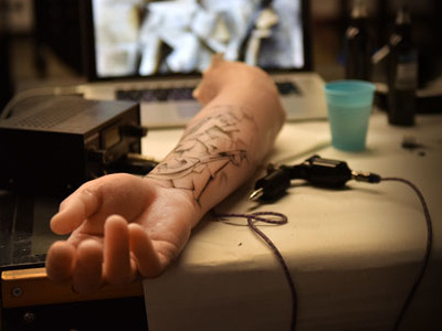 Picasso Tattoo Prosthetic Arm