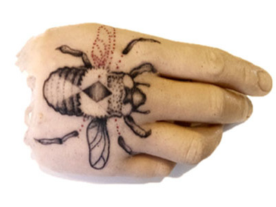 Bee Tattoo Hand Prosthetic amputee bee hand illustration like like photography prosthetic tattoo