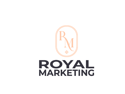 Logo for Royal Marketing branding design graphic design illustration logo typography vector