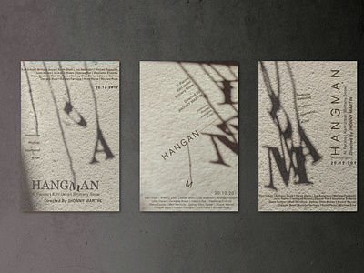 Hangman Movie Conceptual Poster Series branding design graphic design typography