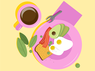 Tasty breakfast app branding design graphic design illustration logo vector еда завтрак яйца
