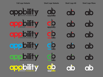 Appbility app art branding design graphic design logo text type typography vector