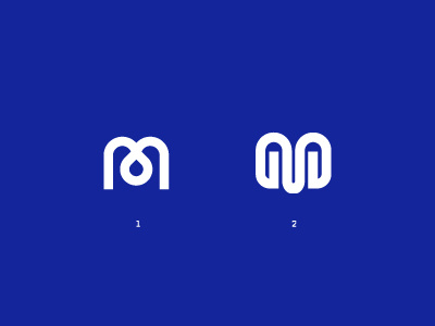 The Letter M design flat graphic lettering logo monogram type typography