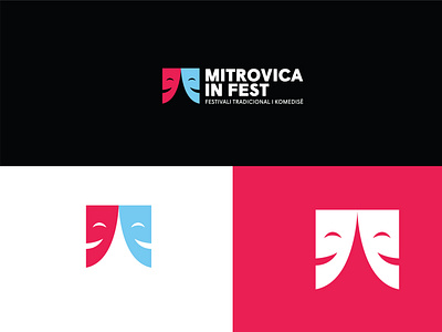 Mitrovica In Fest / Comedy Festival branding design graphic icon illustration logo monogram vector