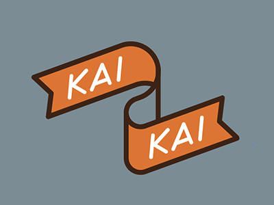 Kai Kai icon lettering personal ribbon