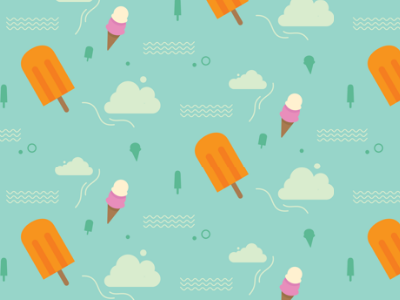 Clouds & popsicles clouds design illustration pattern personal popsicle